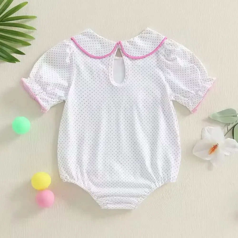 New Baby Girl’s Romper with Pink Golf Cart Design 6-12 months